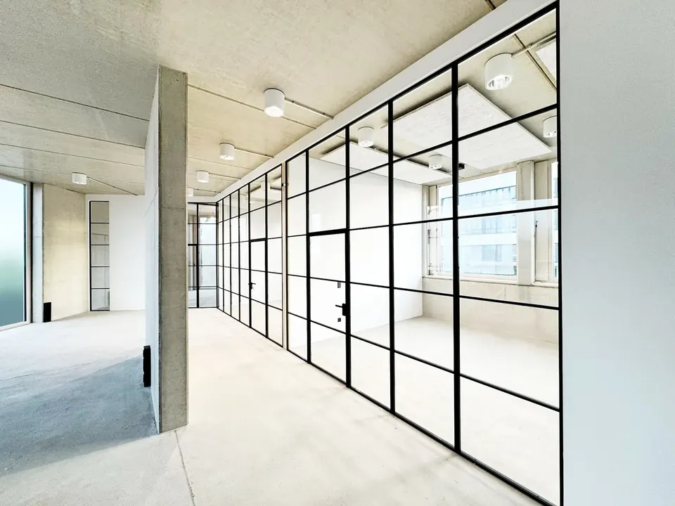 Büro mit Stahl-Glas-Trennwänden für Büro, Praxis und Gewerbe